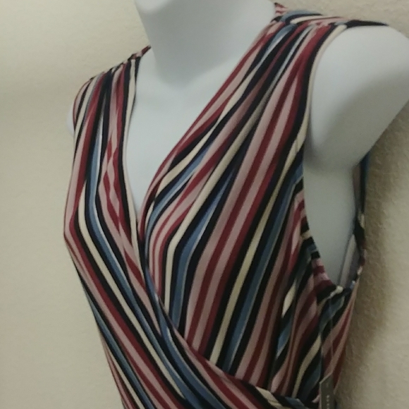 Anthropologie- Donna Morgan Striped Jumpsuit - Picture 7 of 16